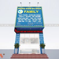 Thiết kế phòng khám đa khoa Family hiện đại